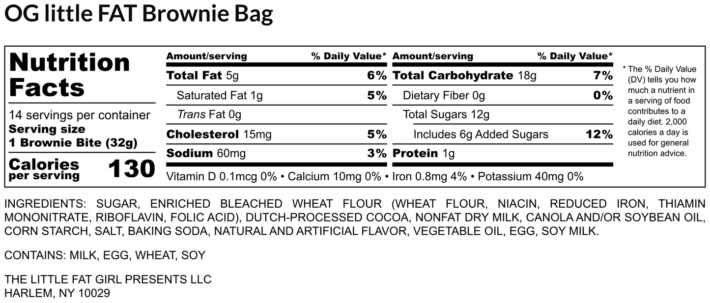 the little FAT brownie bag