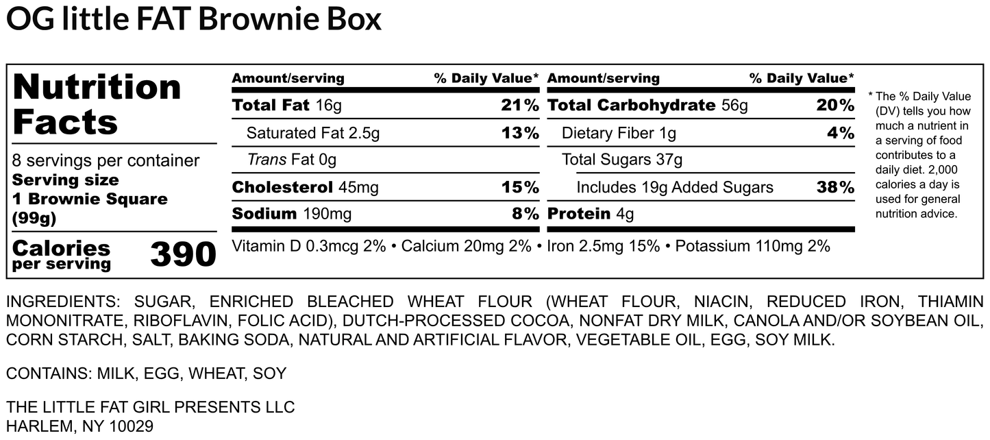 the little FAT brownie box
